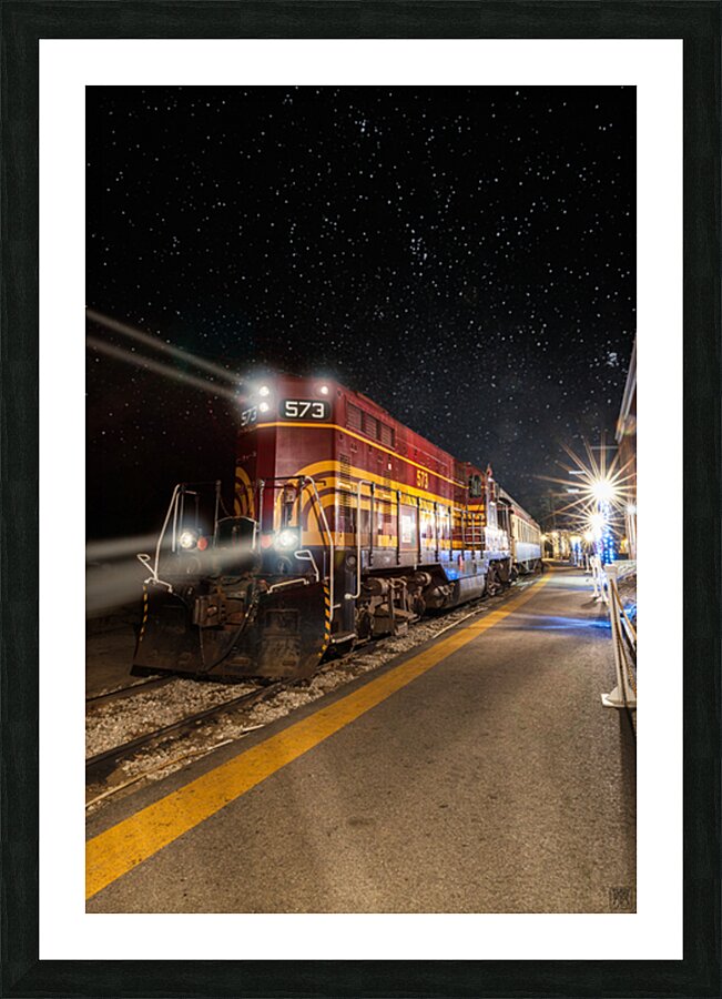 Midnight Train 573 Picture Frame print