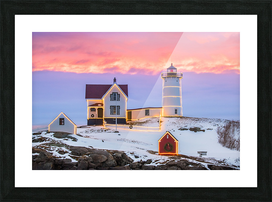 Nubbles Burning Light Picture Frame print