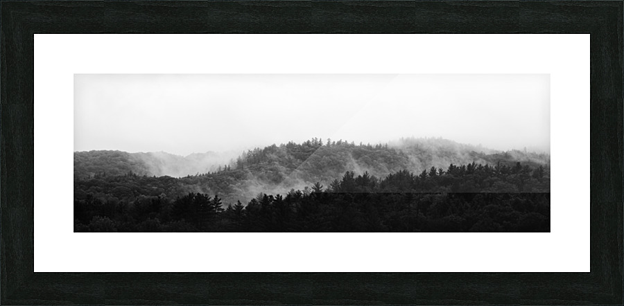 Misty Sided Mountains Picture Frame print