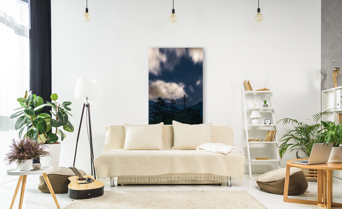 Moonlit Mountain Reproduction