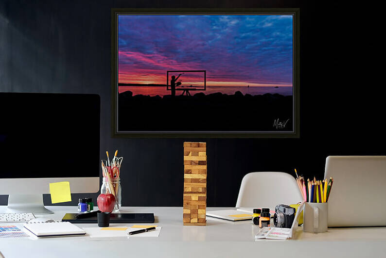 The Painting Man by Matty V clixpix