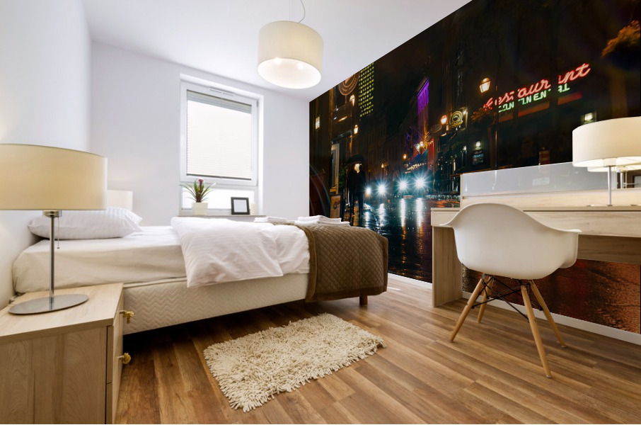 Chill la nuit 2 Mural print