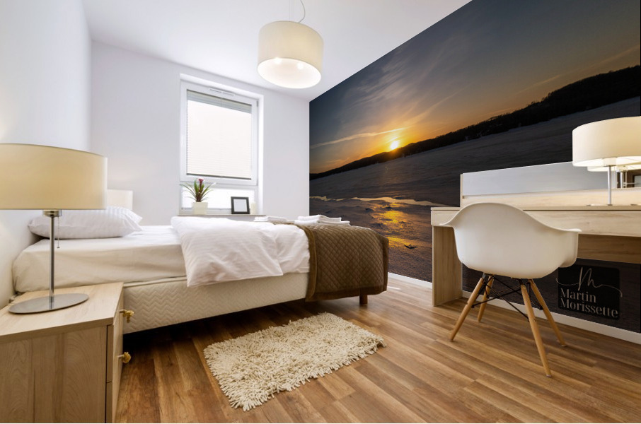 Reflet sur le lac 2 Mural print