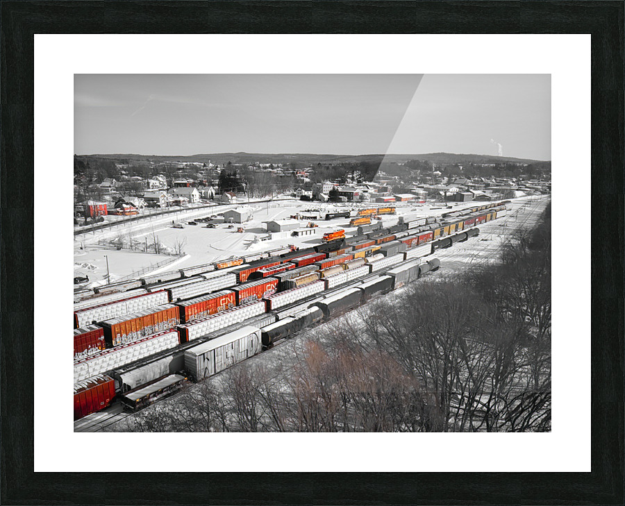 Collection train Picture Frame print
