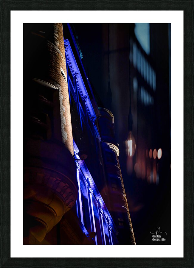 Blue Picture Frame print
