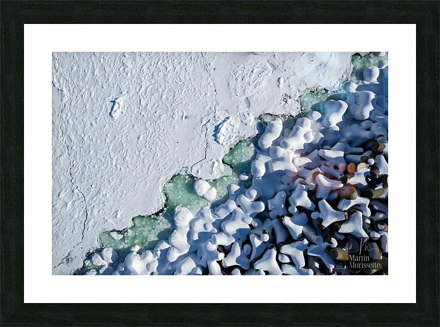 Drop view ocean Picture Frame print