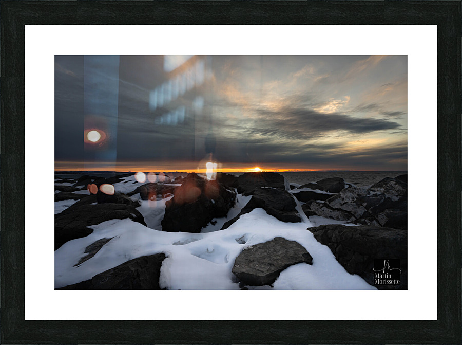 Soleil couchant  Picture Frame print