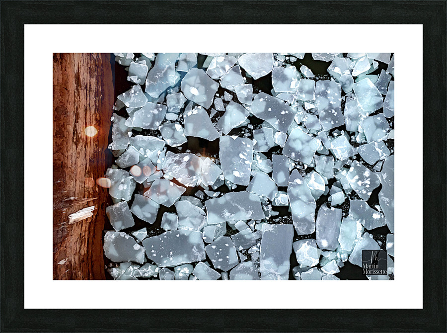 Fragment glace  Picture Frame print