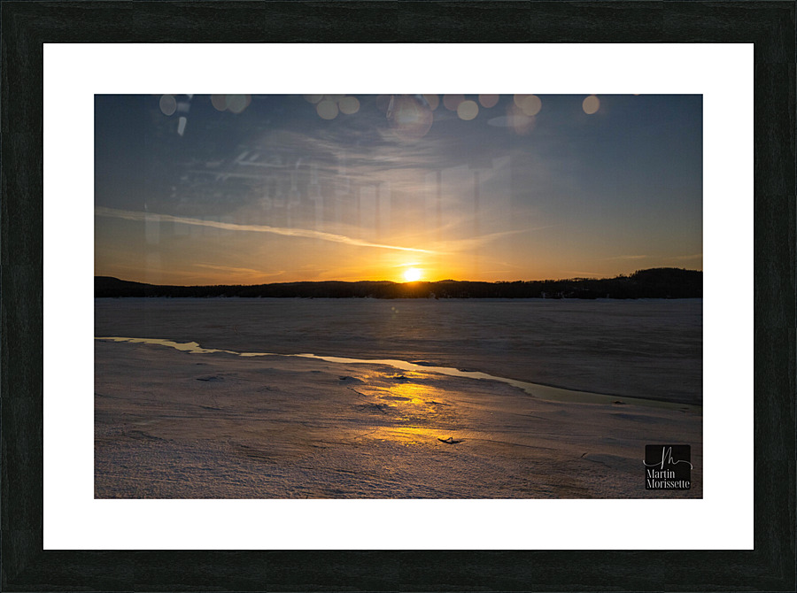Reflet sur le lac 2 Picture Frame print