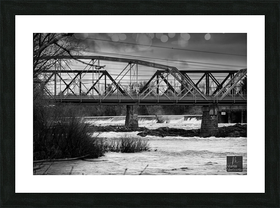 sous le pont  Picture Frame print
