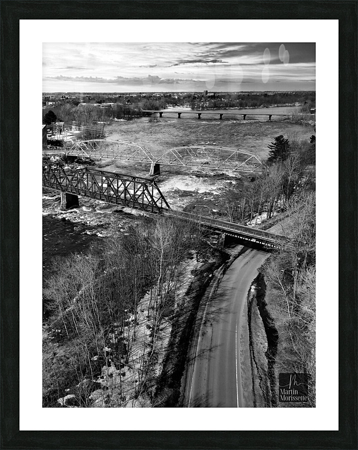 les trois ponts  Picture Frame print