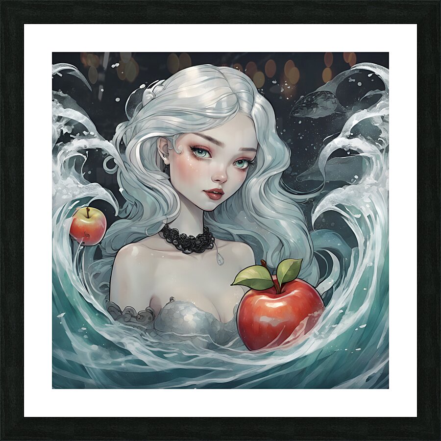 0 Lola is transparent with a single apple inside Picture Frame print