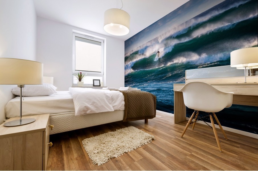 Surfing Mural print