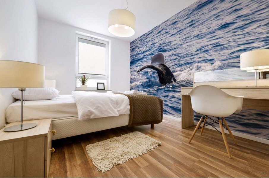 Whale Mural print