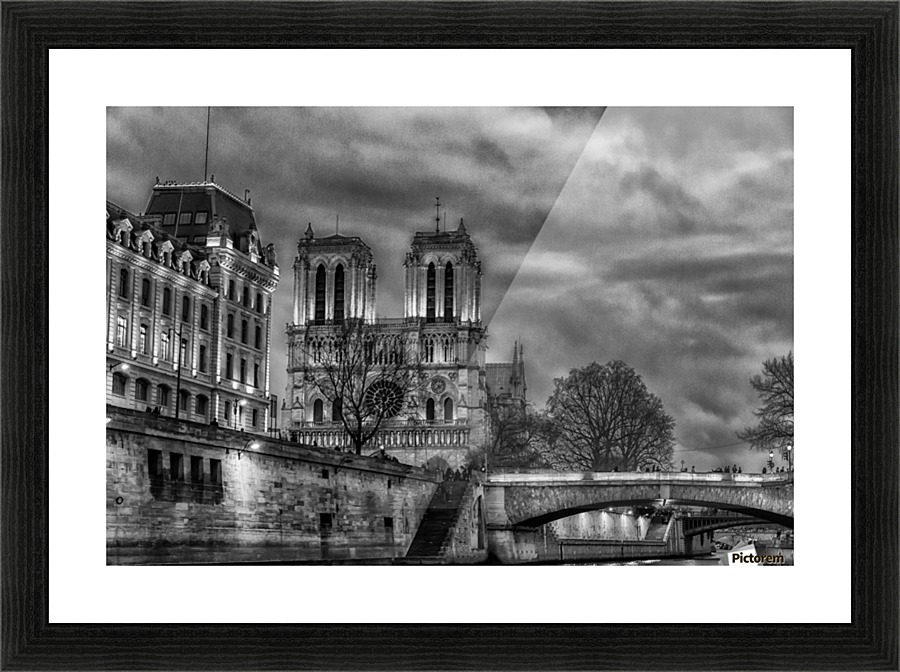 Notre Dame Picture Frame print