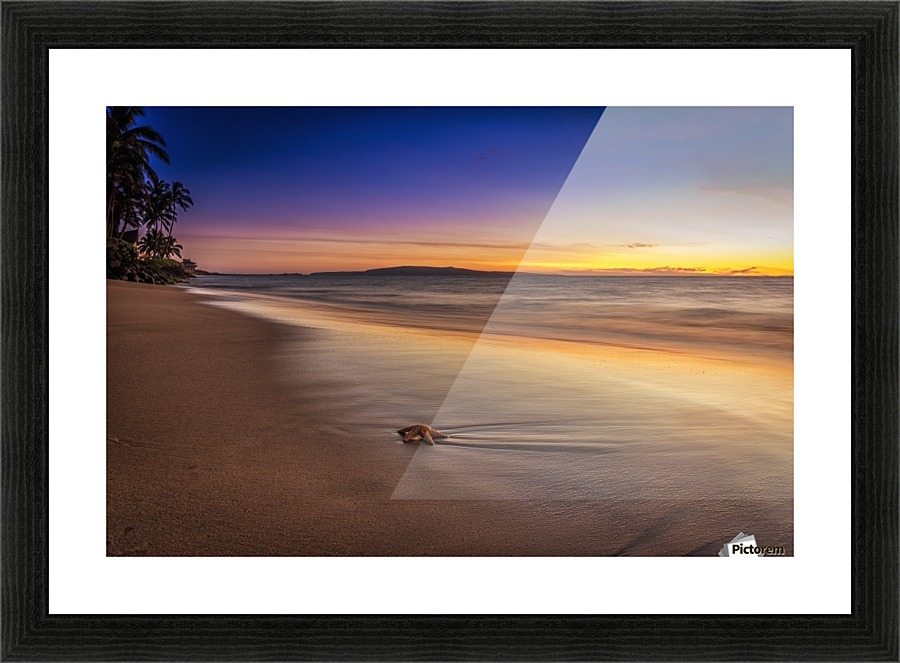Tropical Sunset Picture Frame print
