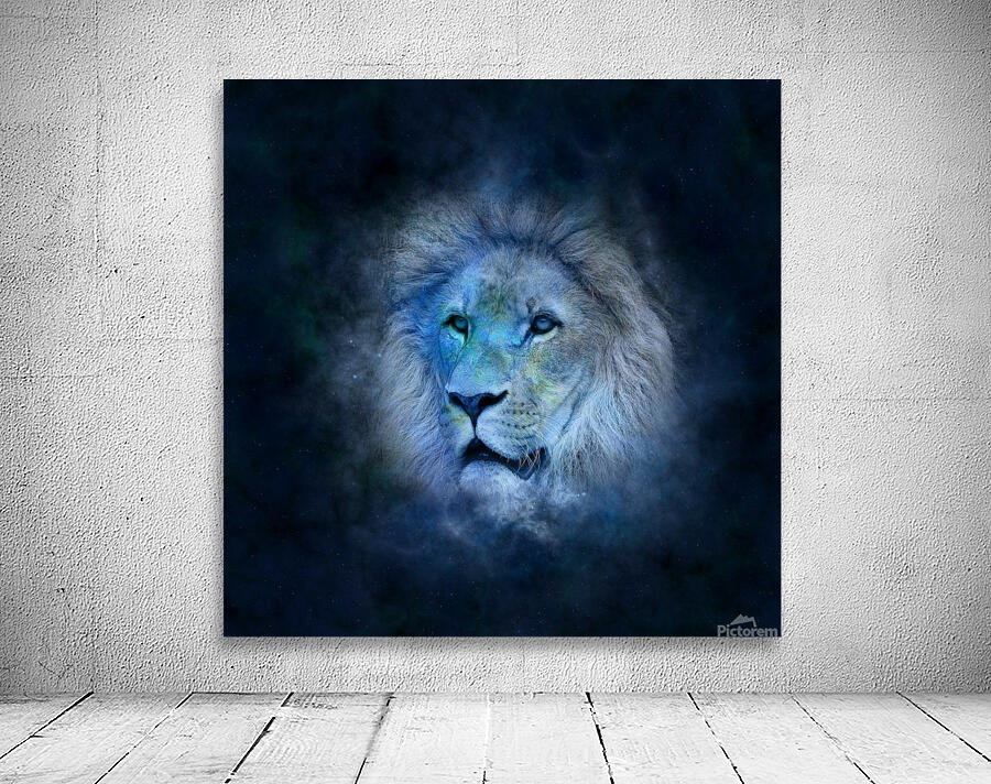 Lion Portrait Wall Preview