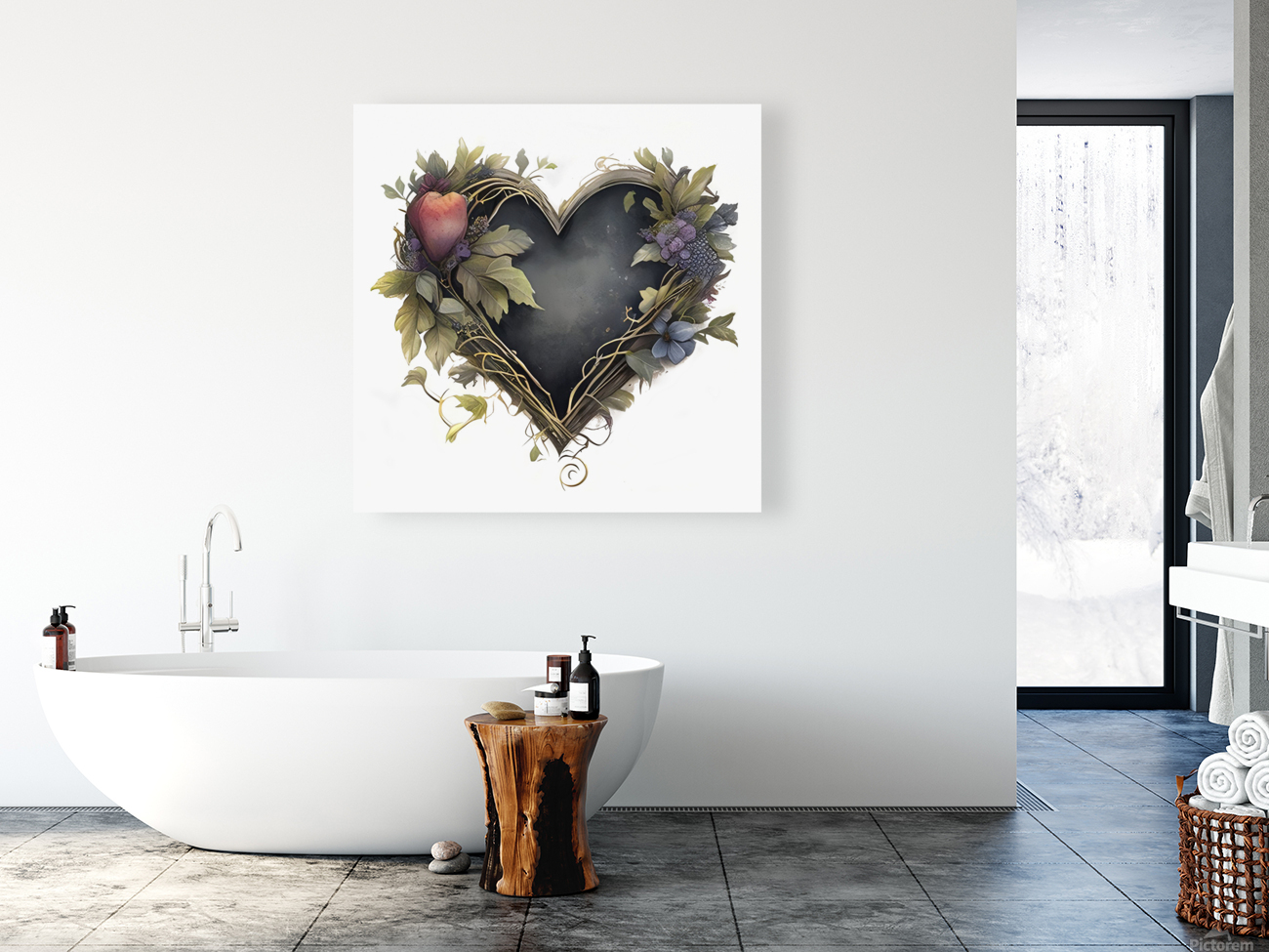 wreath heart Reproduction