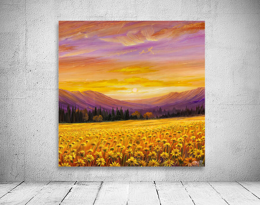 Where Flowers Meet the Sun Wall Preview