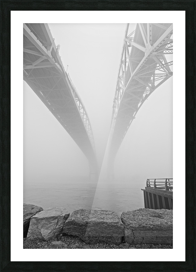 Twin bridges Picture Frame print