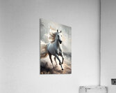 Majestic White Stallion in a Dreamy Realm Acrylic Print
