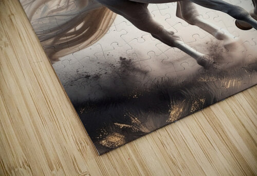 Majestic White Stallion in a Dreamy Realm osama eisa EL SHAHAT puzzle