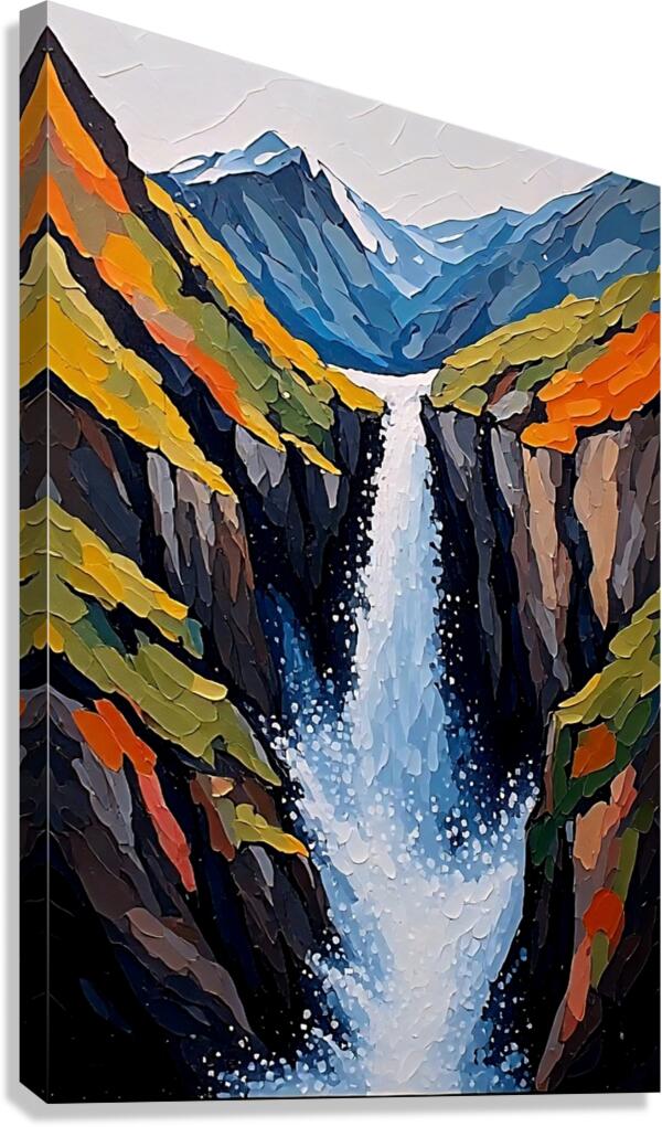 Scenic Waterfall 4 Canvas Print