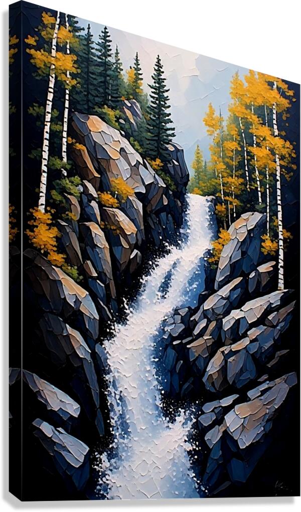 Scenic Waterfall 2 Canvas Print