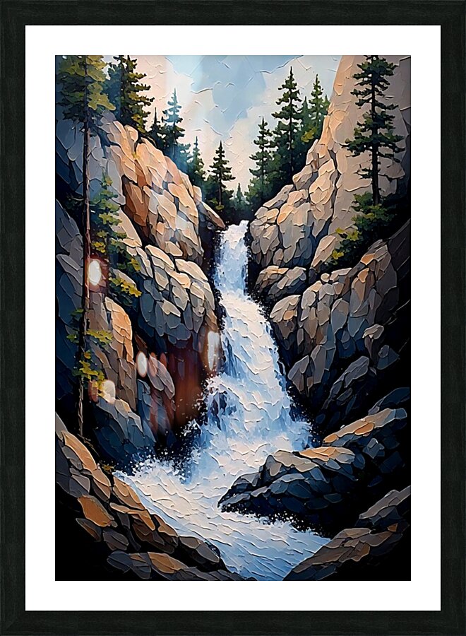 Scenic Waterfall 3 Picture Frame print
