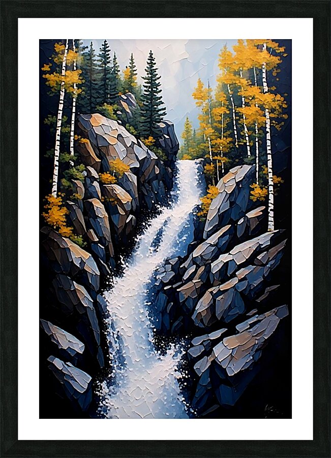 Scenic Waterfall 2 Picture Frame print