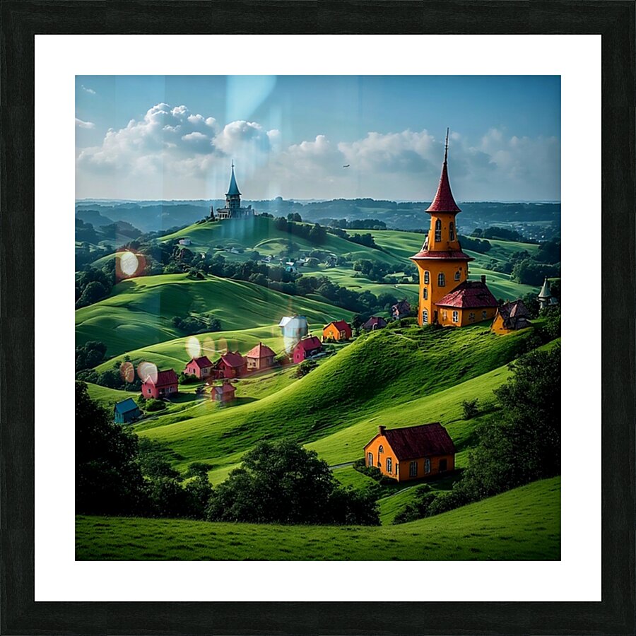Rolling Hills 3 Picture Frame print