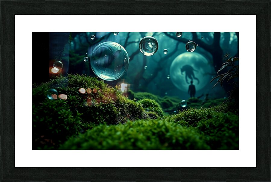 Moss Forest  Picture Frame print