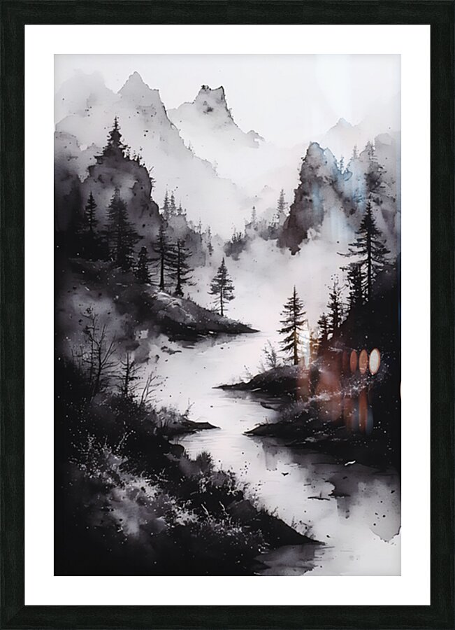 Cold Valley Picture Frame print