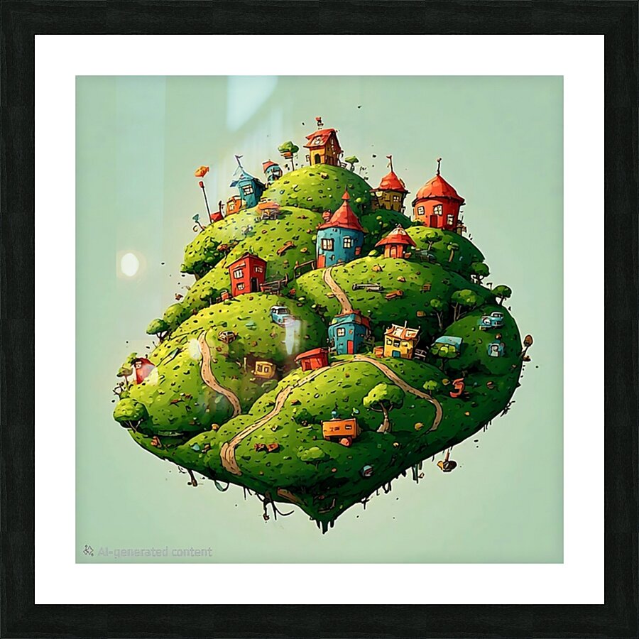 Floating City Picture Frame print