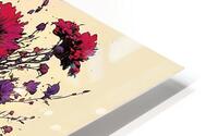 Red Floral  HD Metal print