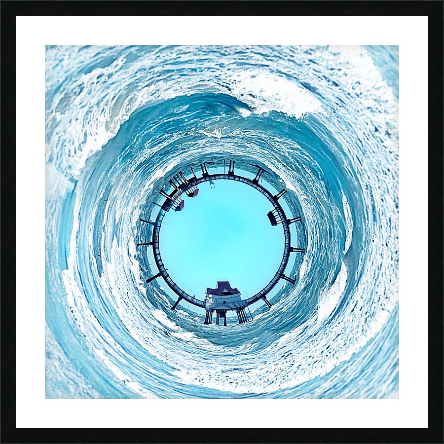340 Pier 60 Tidal Wave Picture Frame print