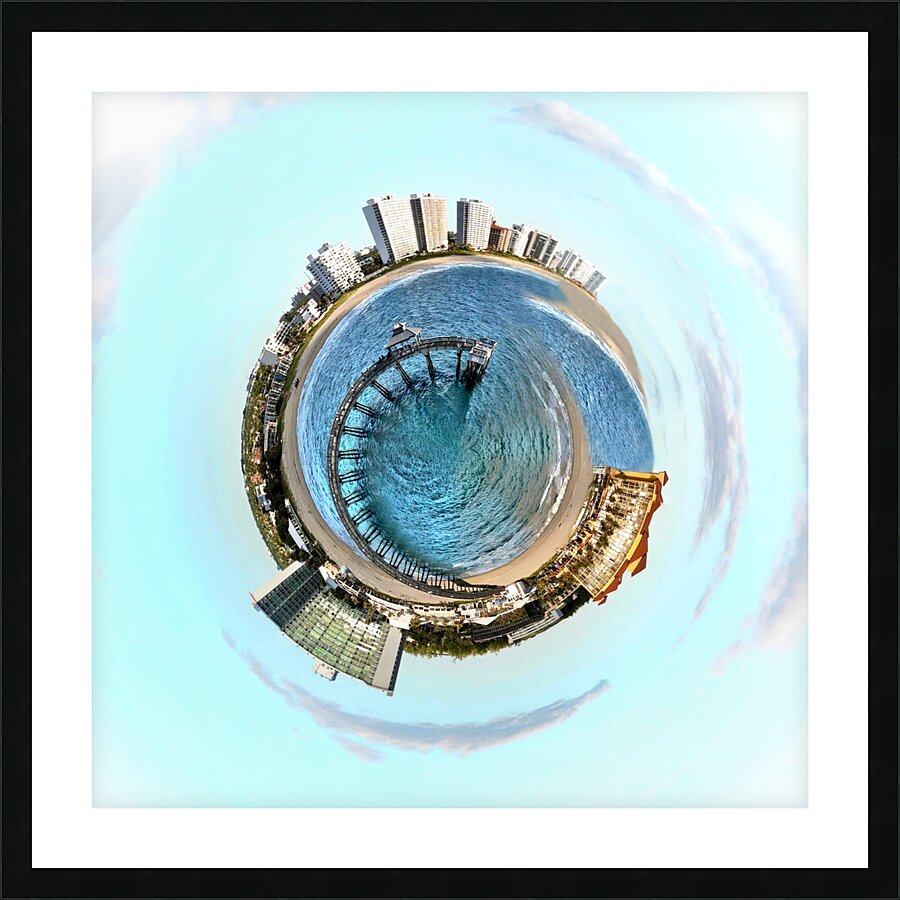 374 Seaside Spiral Picture Frame print