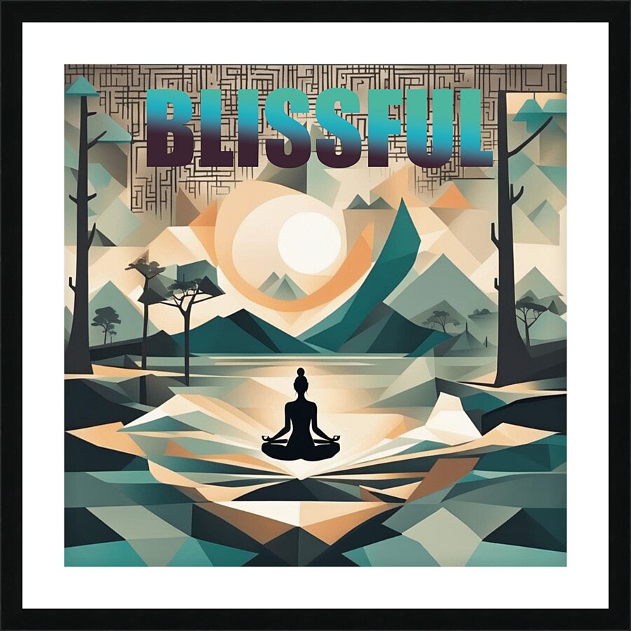 Blissful Picture Frame print