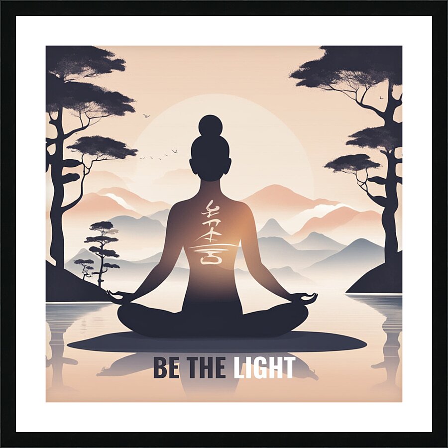 Be the Light Picture Frame print