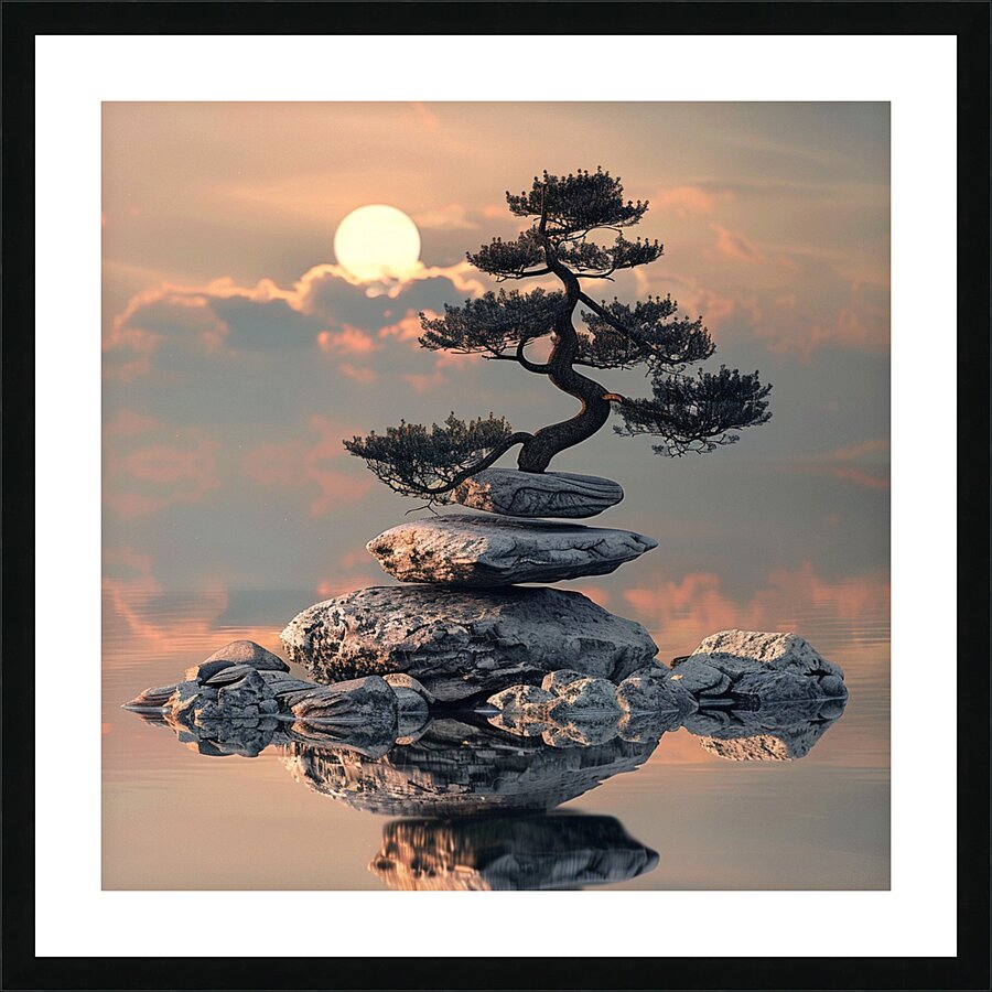 Bonzai Bliss Picture Frame print