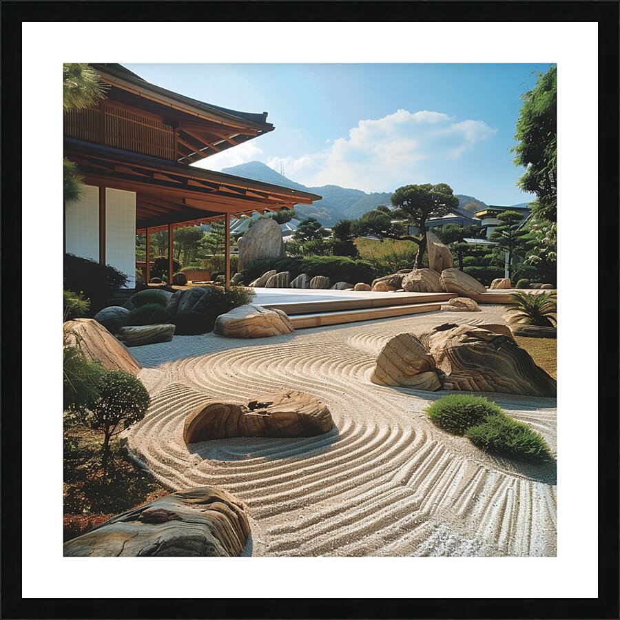 Zen Garden 1 Picture Frame print