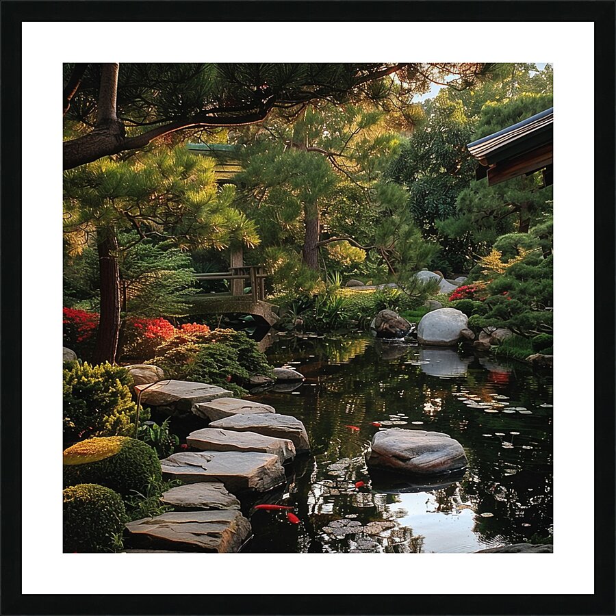 Zen Garden 3 Picture Frame print