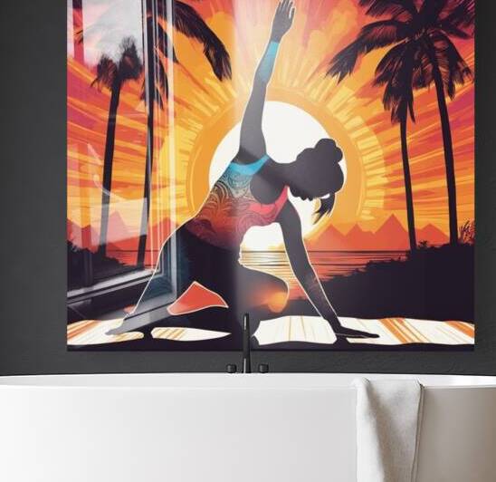 055 Yoga Woman by ec360view