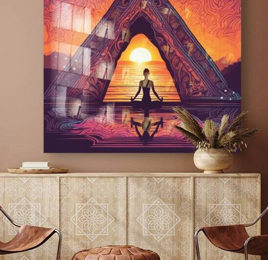 059 Yoga Woman by ec360view