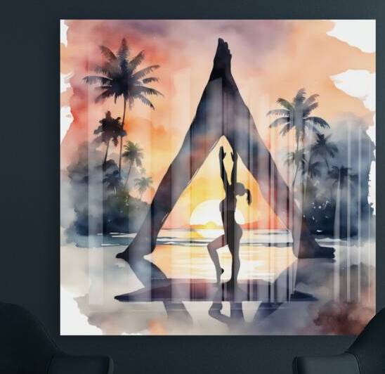 062 Yoga Woman by ec360view