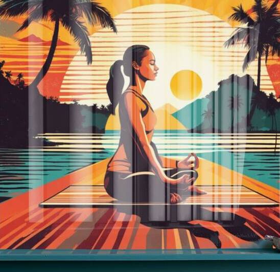 053 Yoga Woman by ec360view