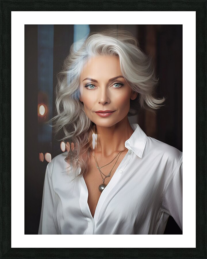 Silver Lady Picture Frame print