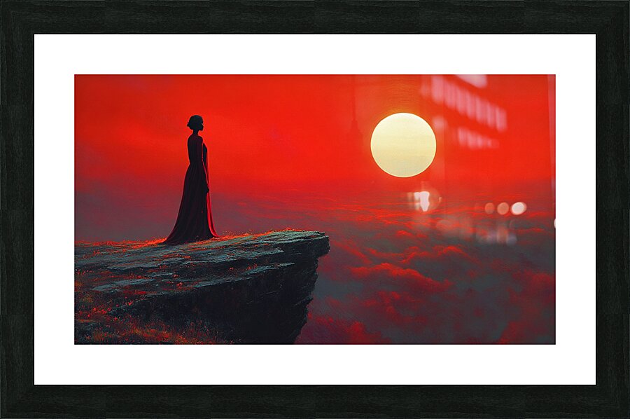 Red Sky Picture Frame print