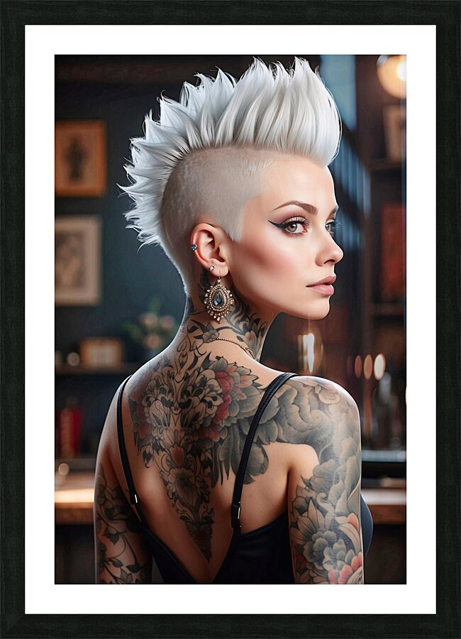 Inked Lady Picture Frame print