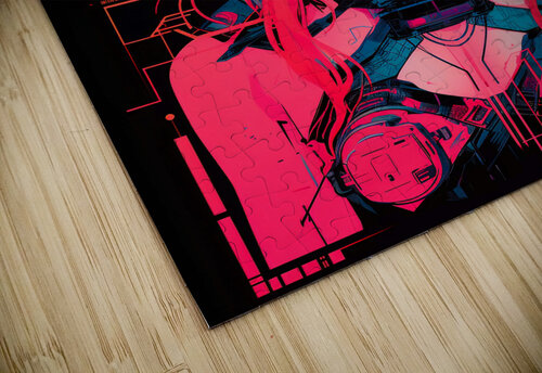 Synthwave Red 001 Donnie Maynard Christianson puzzle